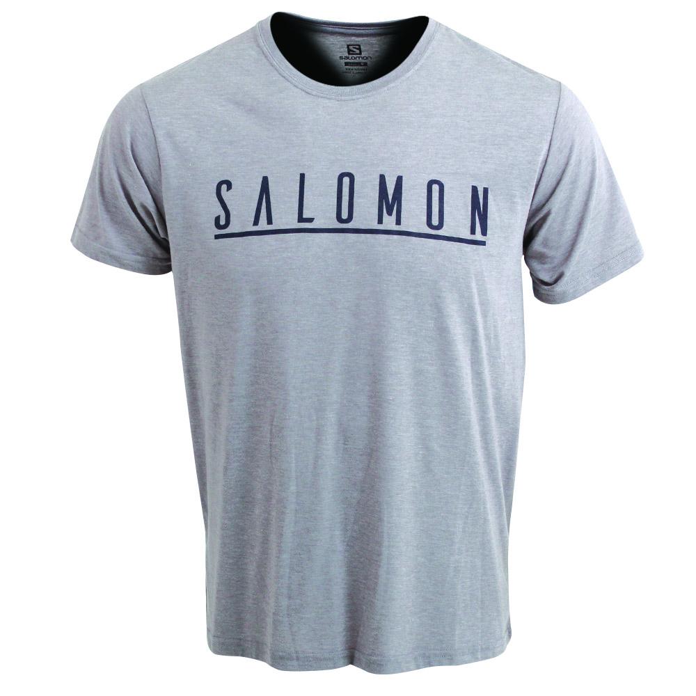 Camisetas Salomon Hombre Gris - Salomon Argentina UNDERSCORE SS M,769813-BPU